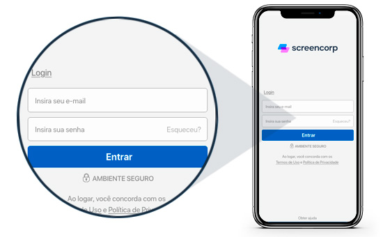 Funcionalidade do App de Comunicação Interna: Login